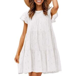 White sun dress